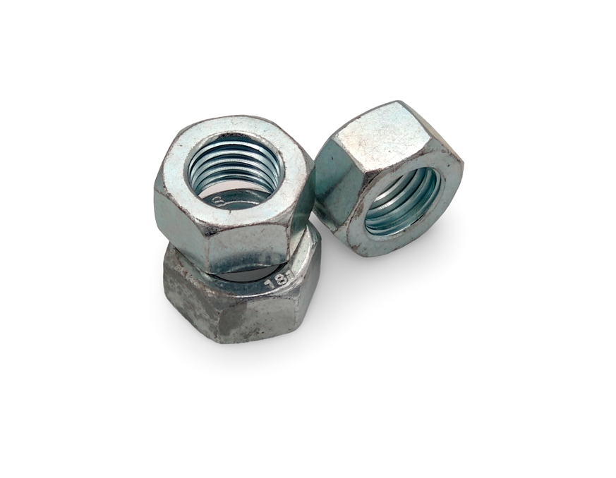 Гайка М18, оцинкованная, ГОСТ 5915-70, фасовка 10 кг, 230шт